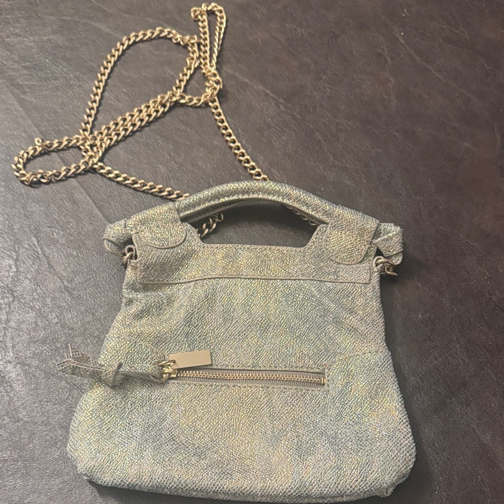 Elegant Gold Chain Handle Women's Bag